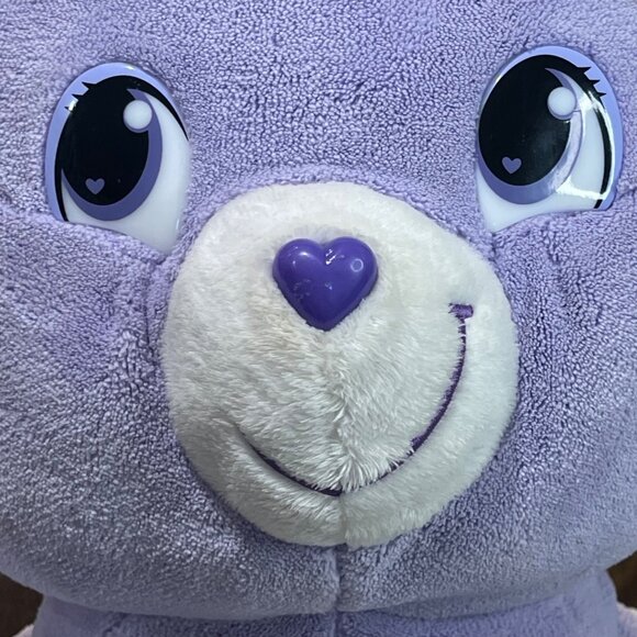 Care Bears True Harmony Bear 2008 24" Plush Floral Jumbo Stuffed Animal Purple - Picture 10 of 13